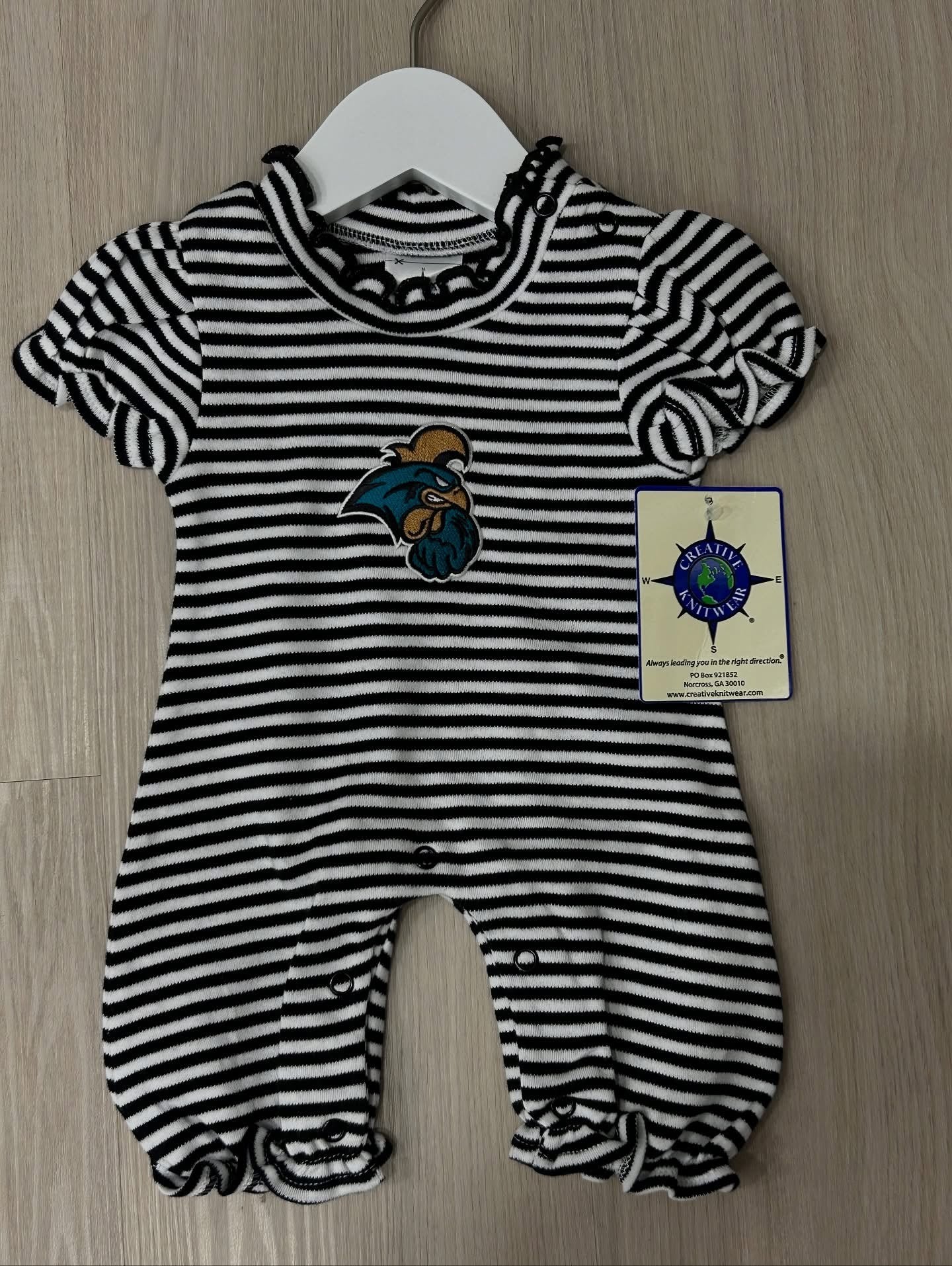 Creative Knitwear Stripe Bubble Romper