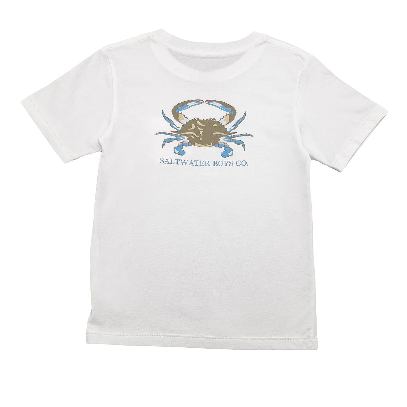 Saltwater Boys Company White Crab Short Sleeve Graphic T-Shirt