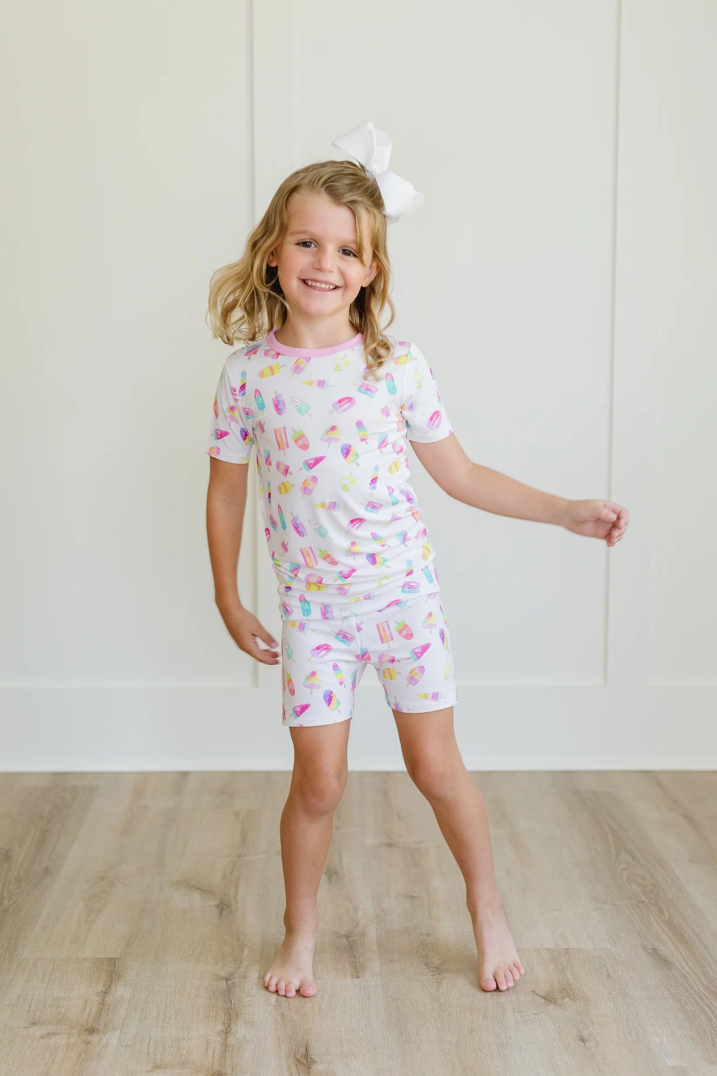Sweet Bay Clothing Popsicle Two-Piece Short Pajama Set