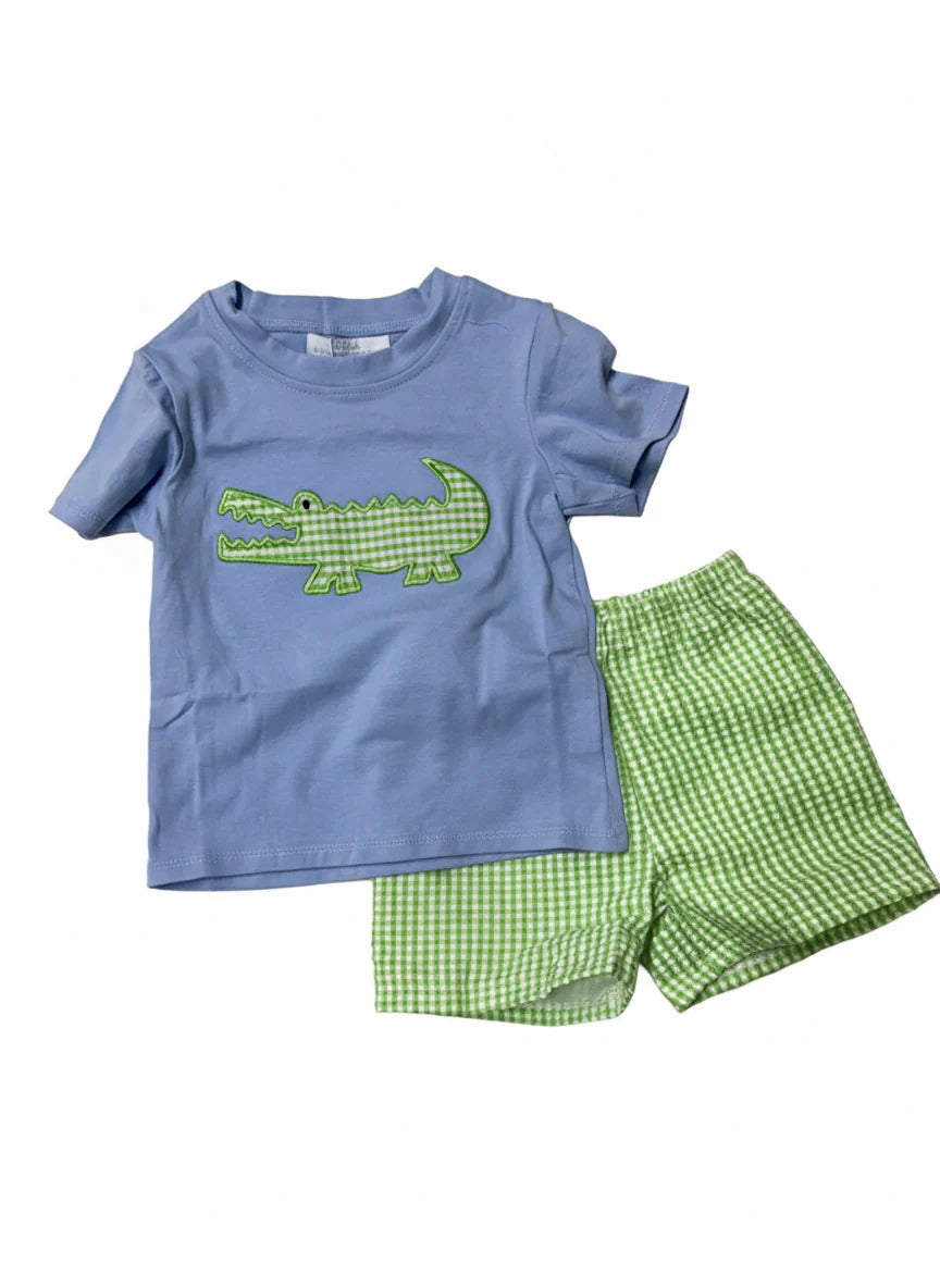 City Beautiful Boys Alligator Shorts Set