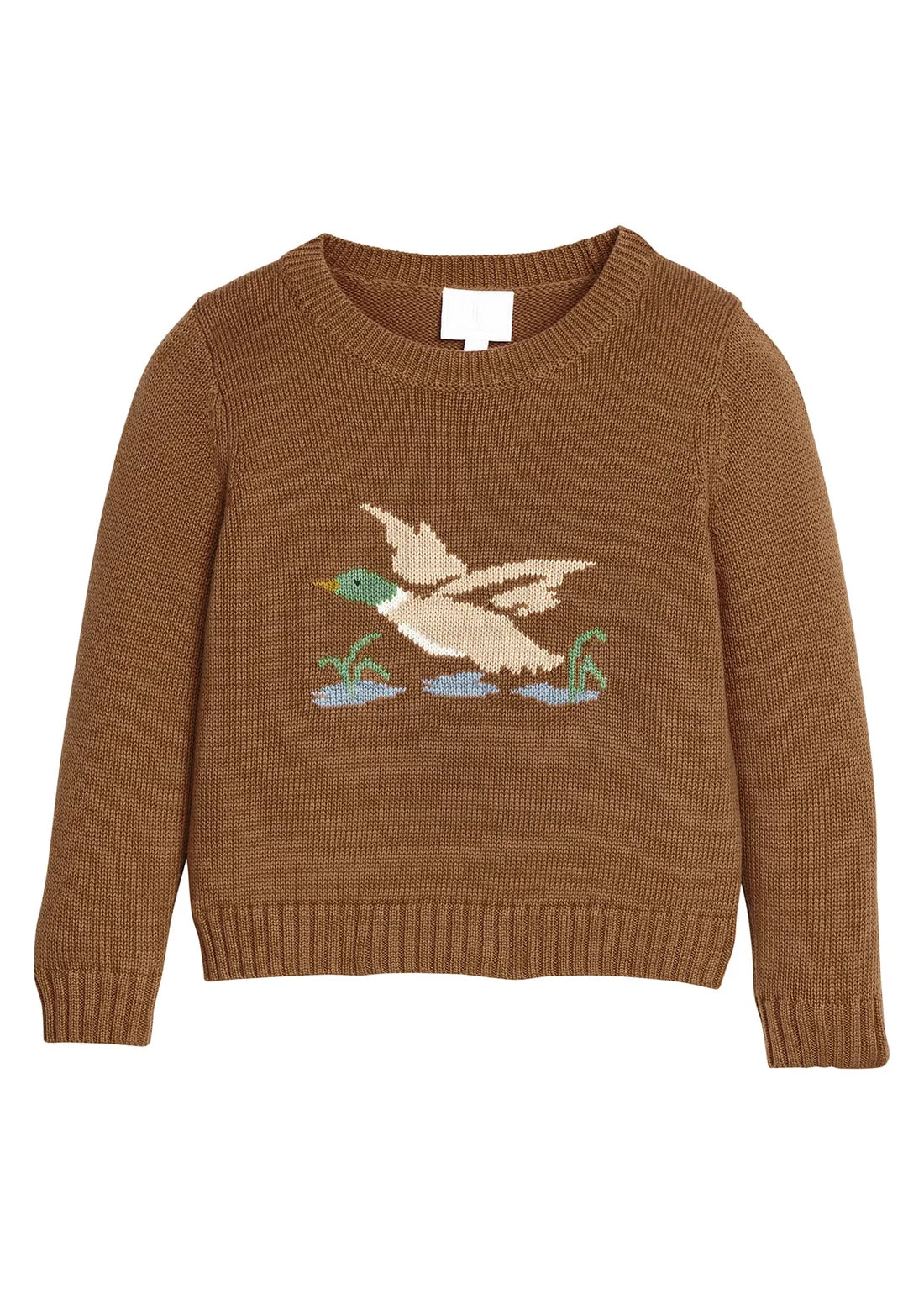 Little English Intarsia Sweater--Flying Mallard