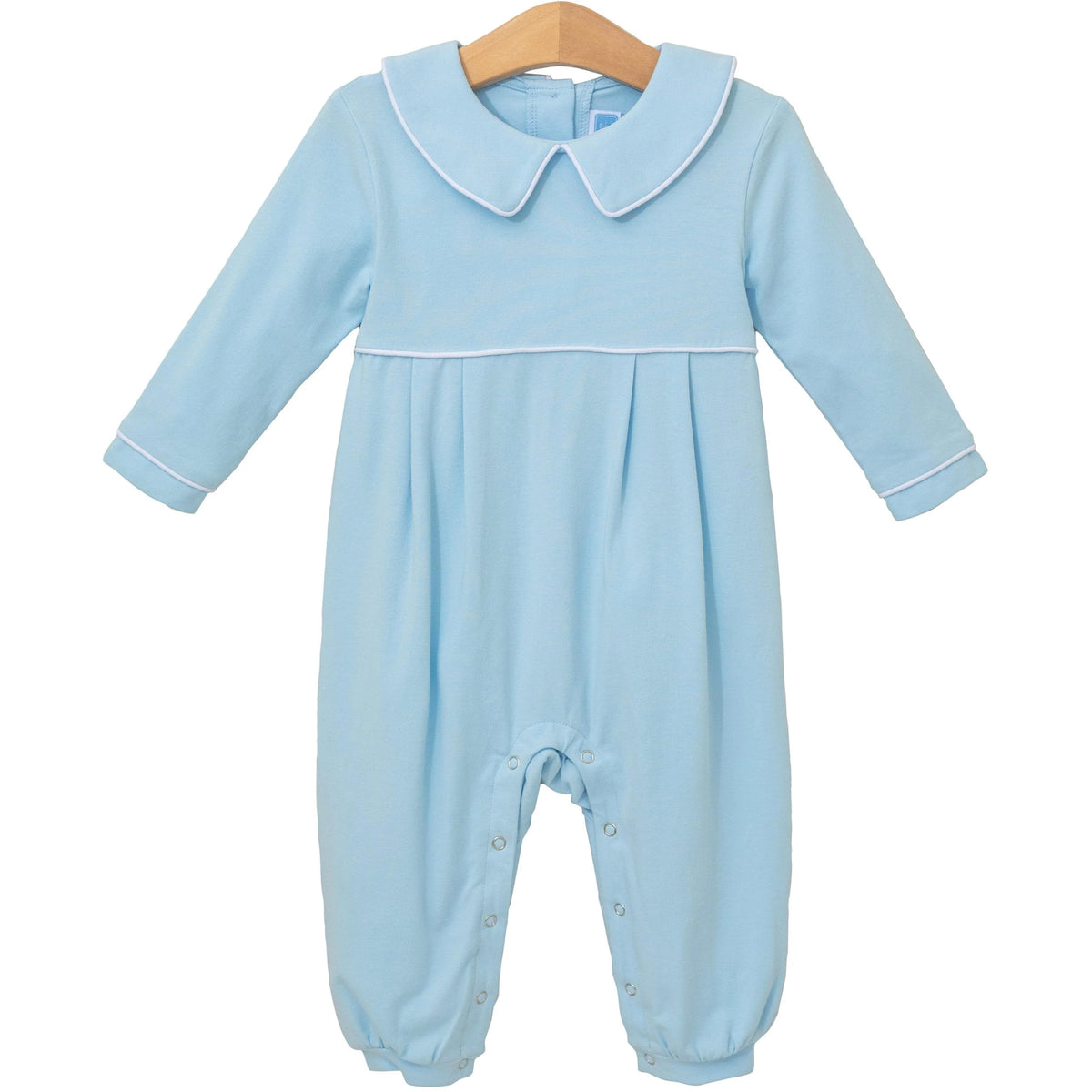 Trotter Street Joseph Romper--Light Blue