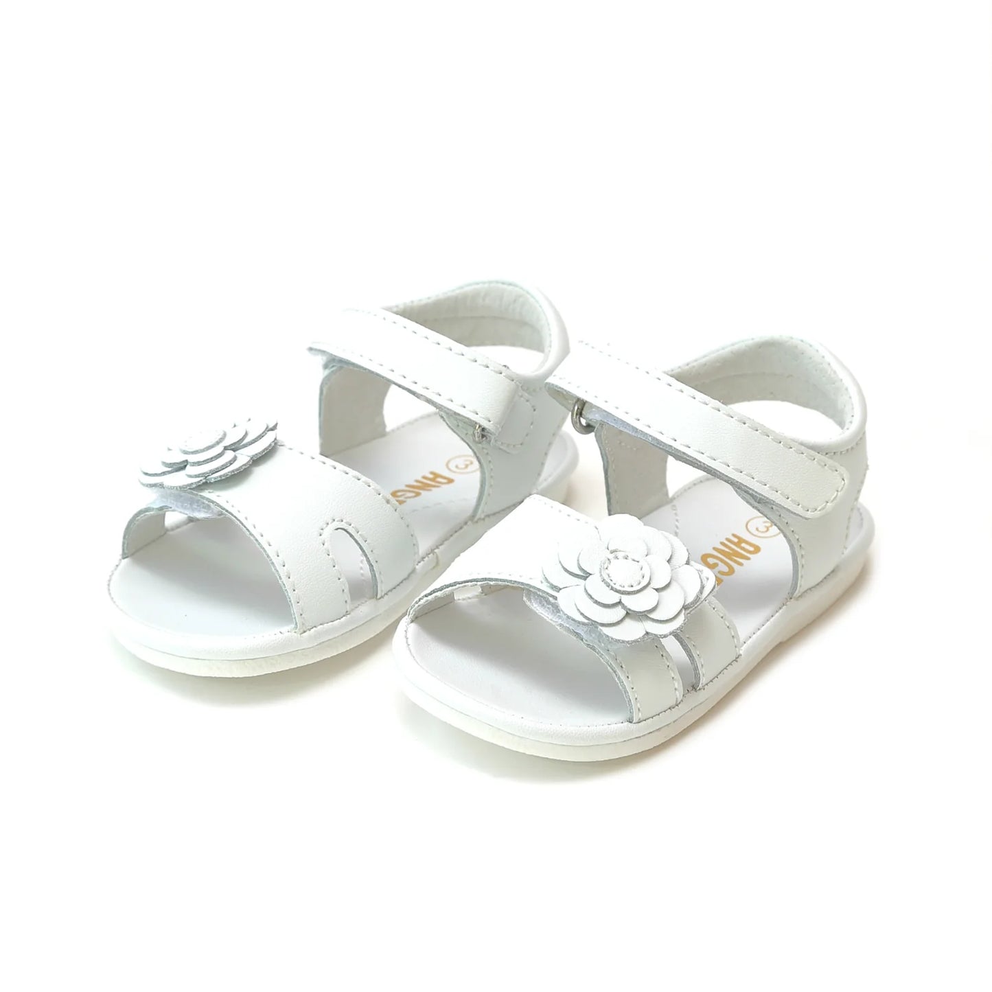 L'Amour Shoes Mila Flower Cutout Sandal (Baby)