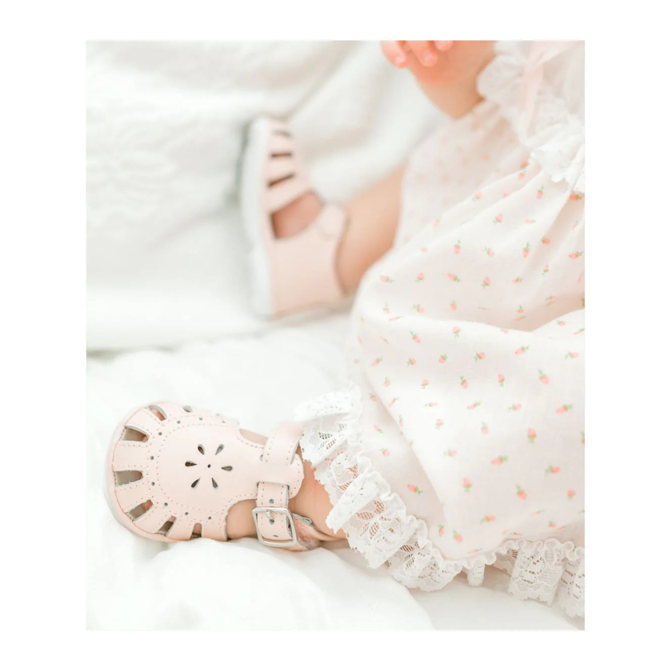L'Amour Shoes Shelby Caged Sandal (Baby)