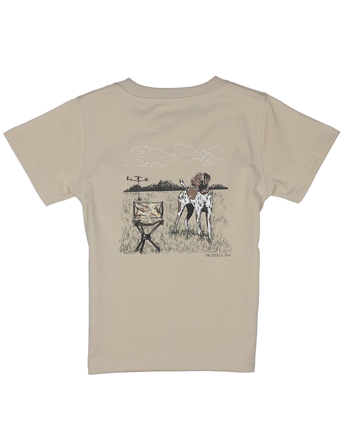 Properly Tied Boys Dove Hunt Short Sleeve Linen T-Shirt