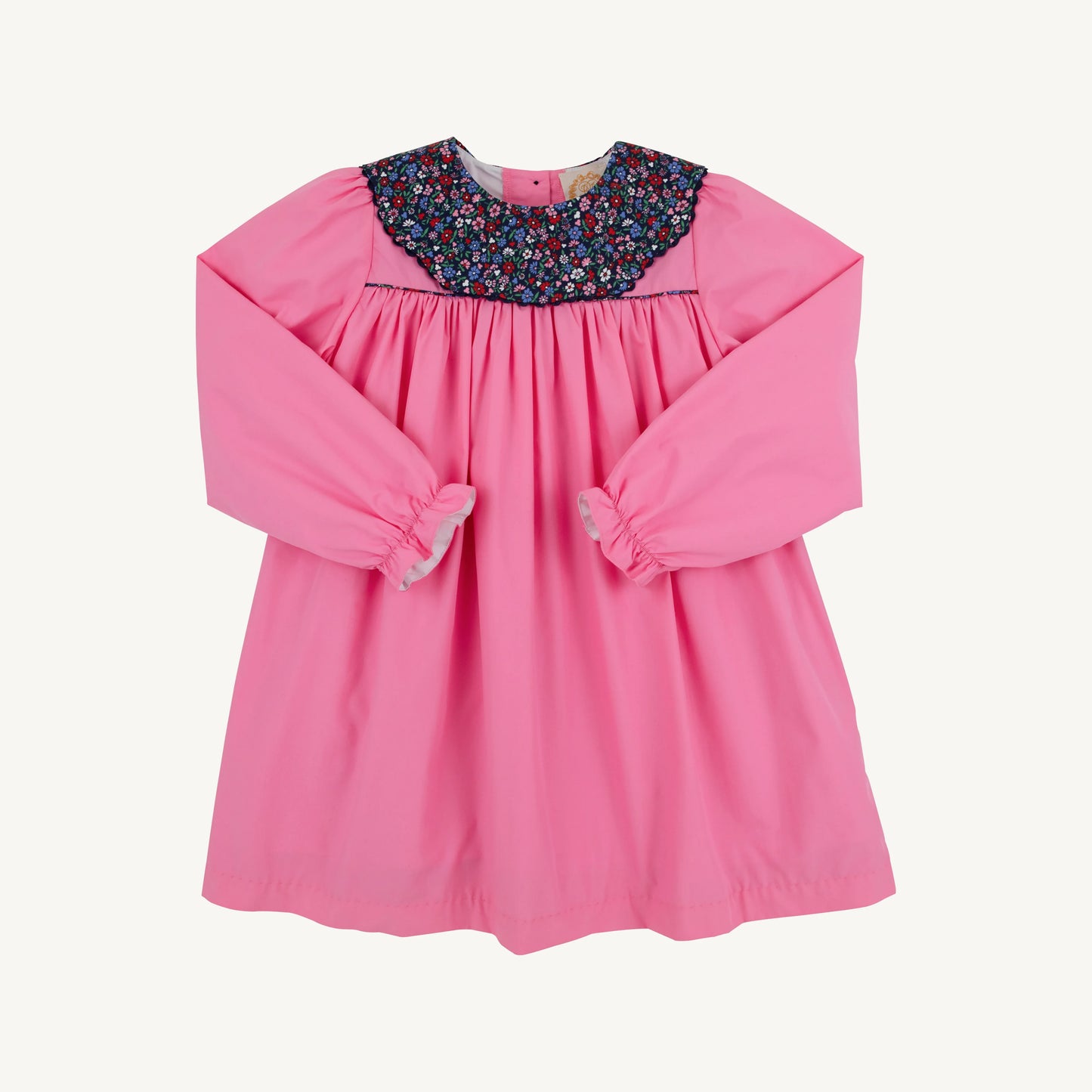 Beaufort Bonnet Long Sleeve Mary Dal Dress Hamptons Hot Pink with Fairfax Farm Floral