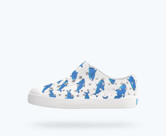 Native Shoes Jefferson Print Kids Shell White Sharks