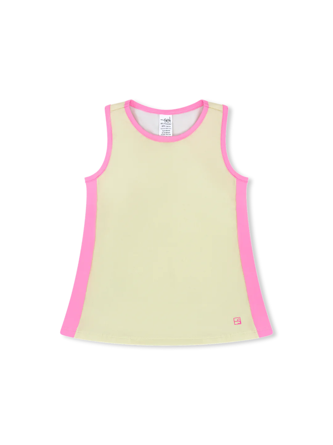 Set Athletics Nicole Tank Sunshine Yellow, Flamingo Pink