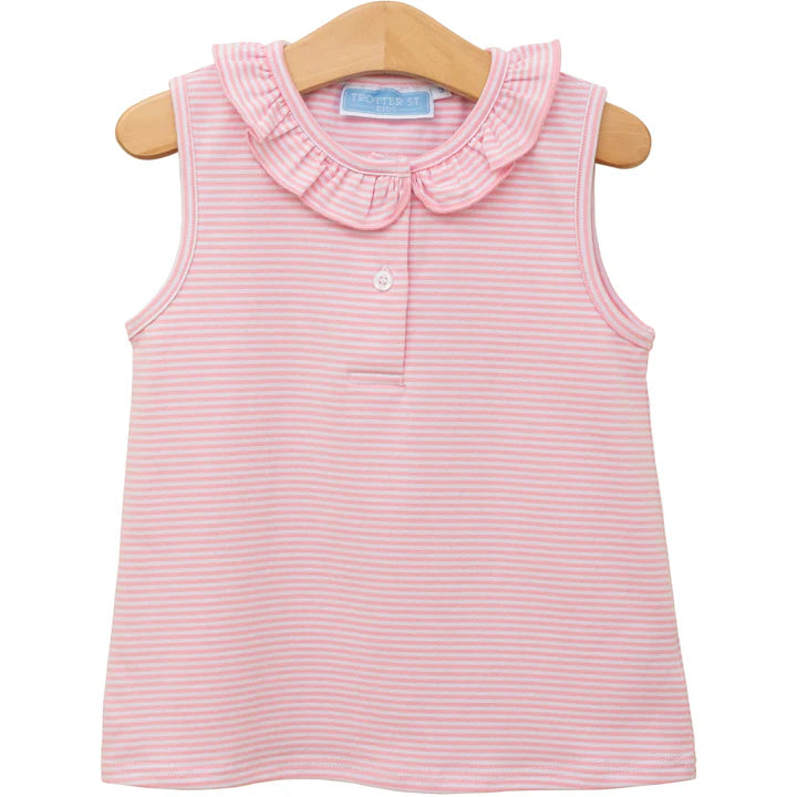Trotter Street Nora Tank--Light Pink Stripe