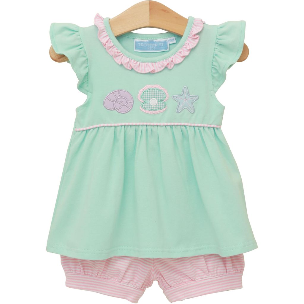 Trotter Street Under the Sea Banded Short Set