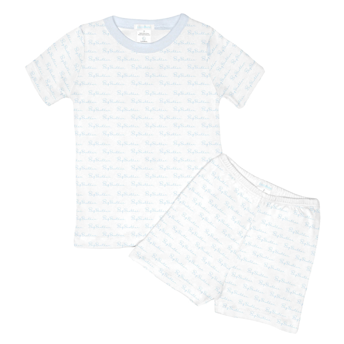 Lyda Baby Big Brother Two-Piece Short Sleeve Pajama Set