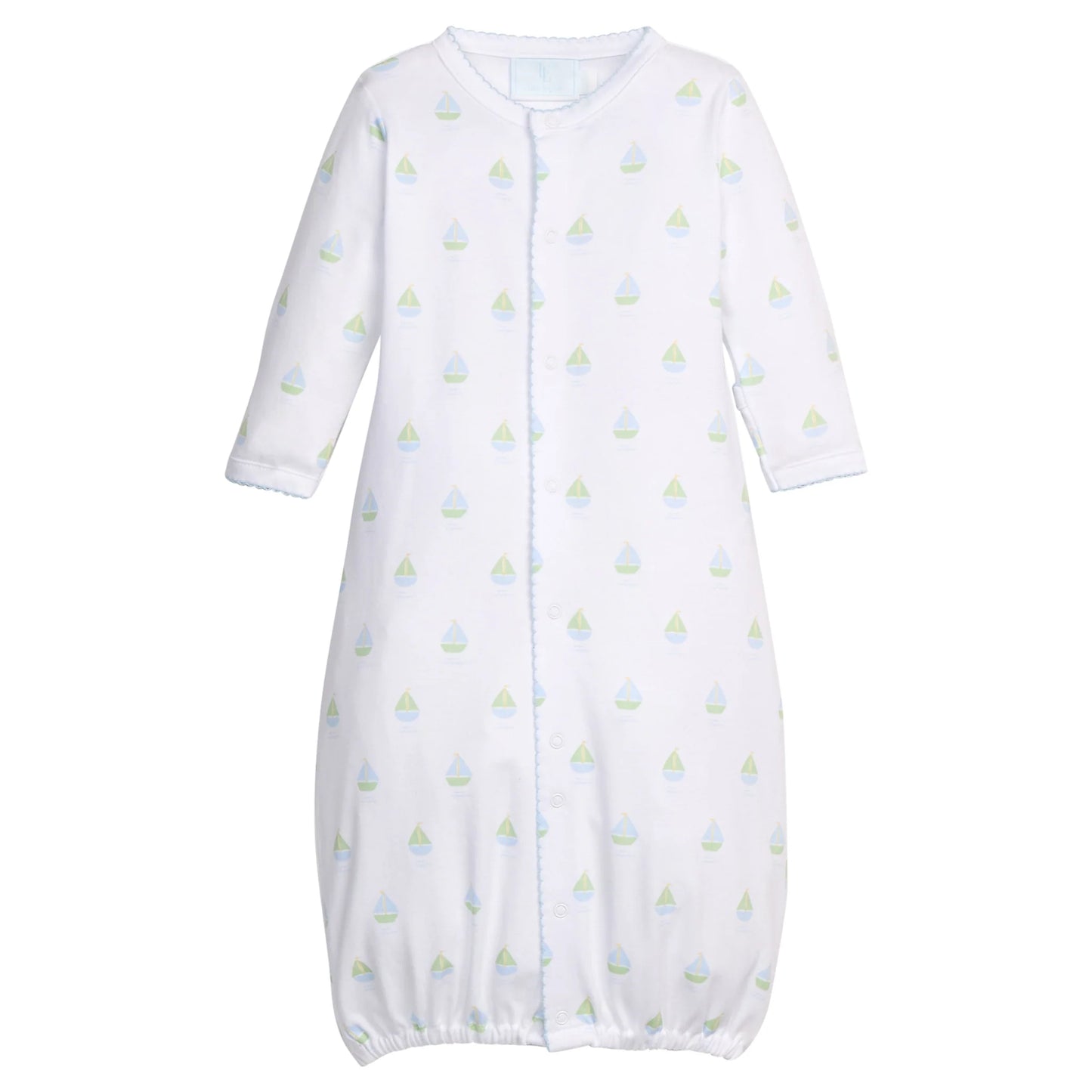 Little English Printed Converter Gown--Sailboats