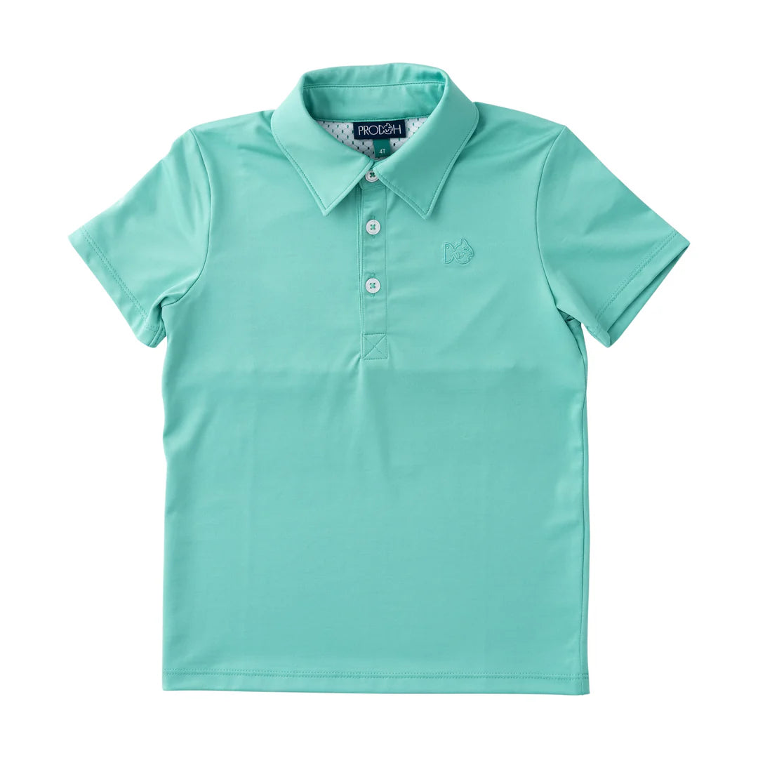Prodoh Boys Short Sleeve Pro Performance Polo--Marine Green
