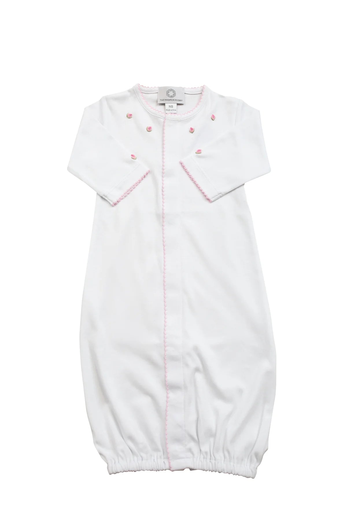 The Proper Peony Proper Pima Converter--White with Pink
