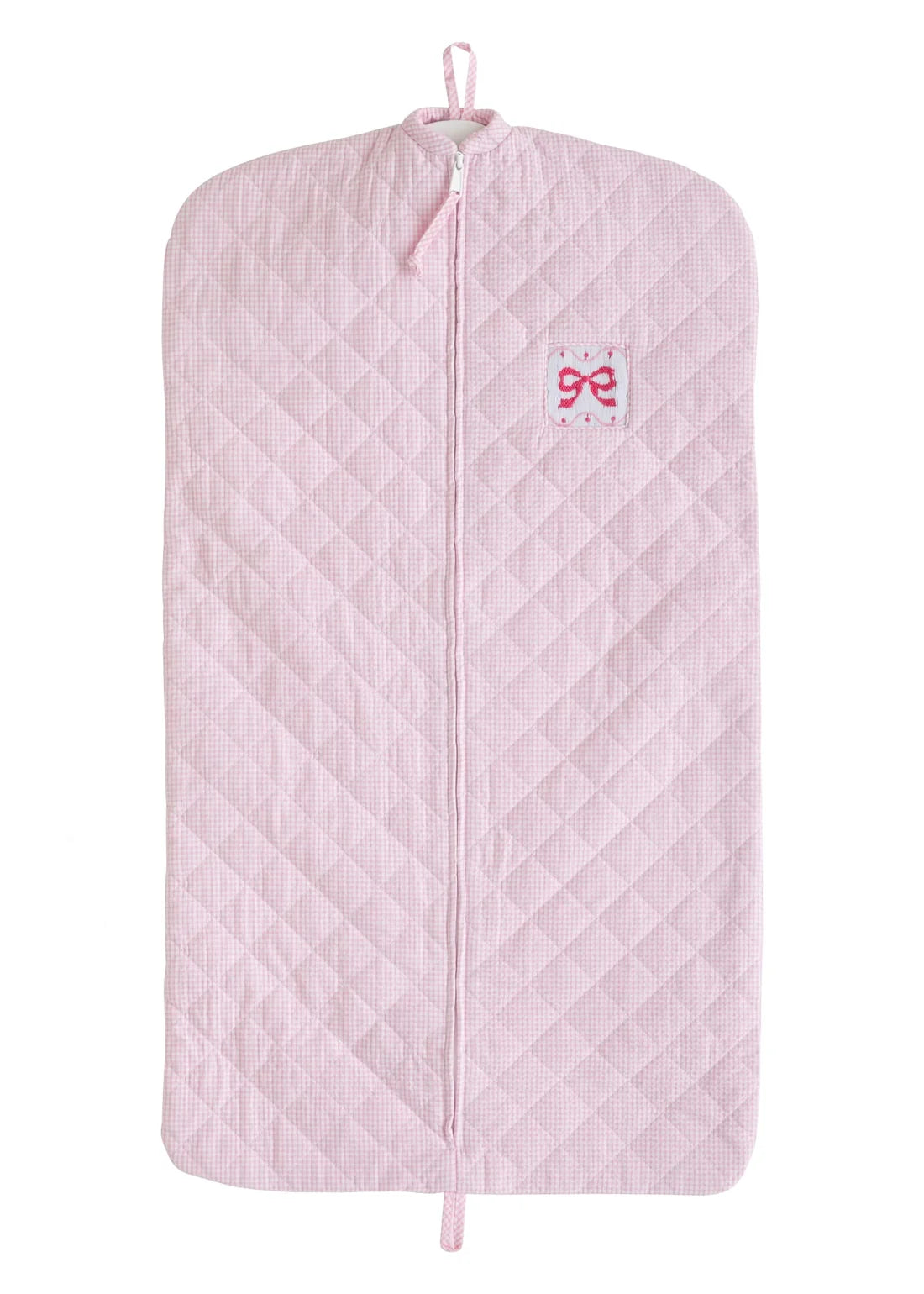 Little English Luggage Pink Bow--Quilted Garment Bag