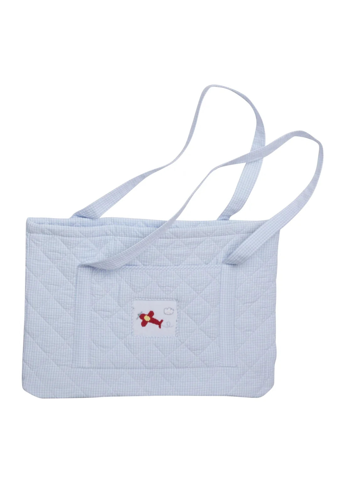 Little English Quilted Tote--Airplane
