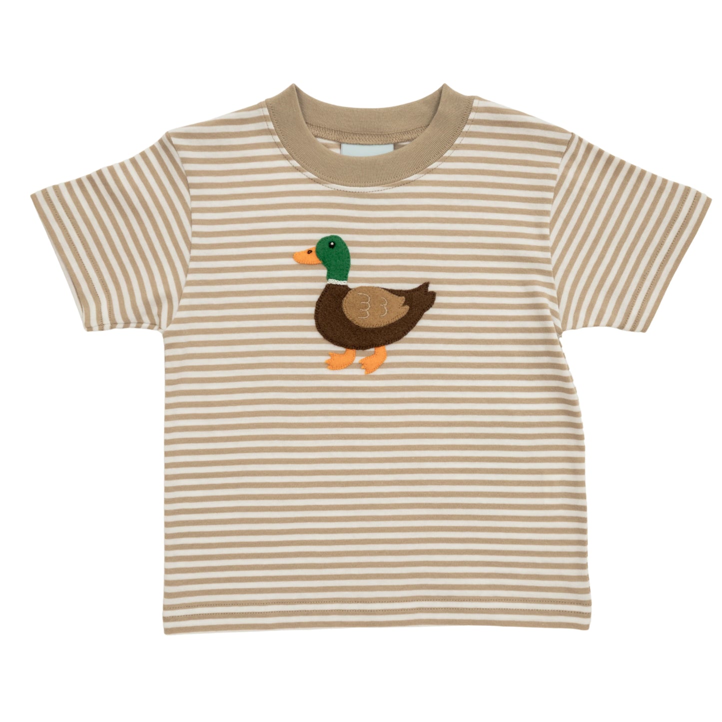 The Smiley Crab Khaki Striped Mallard T-Shirt