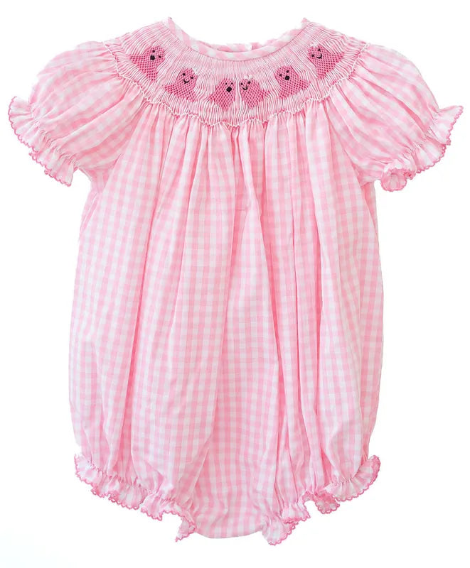 Ruth and Ralph Ghosts Pink Gingham Birdie Bubble