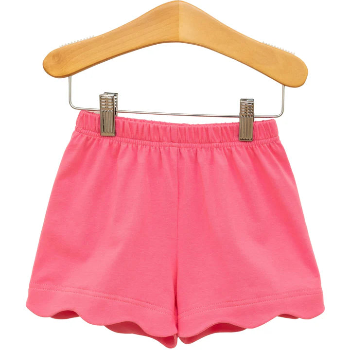 Trotter Street Scalloped Shorts- Pink