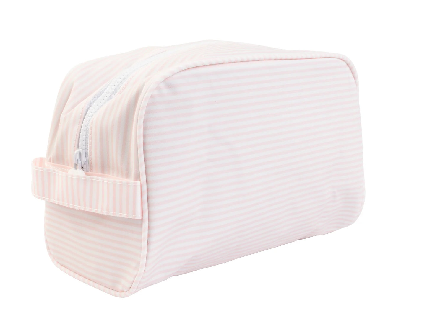 Apple of My Isla Pink Stripe Dopp Kit
