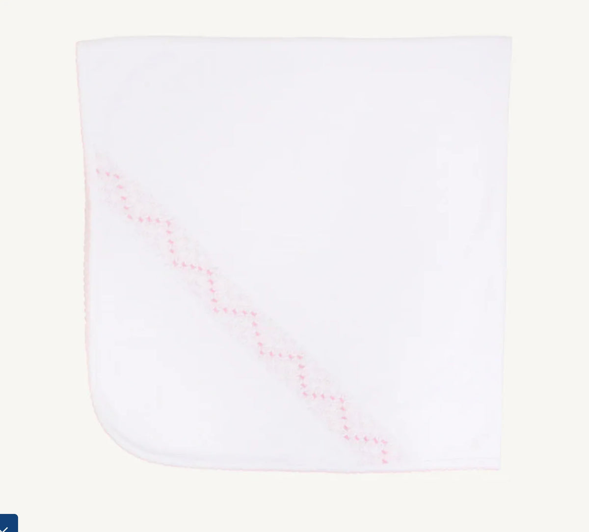 Beaufort Bonnet Sweetly Smocked Blessing Blanket--Palm Beach Pink