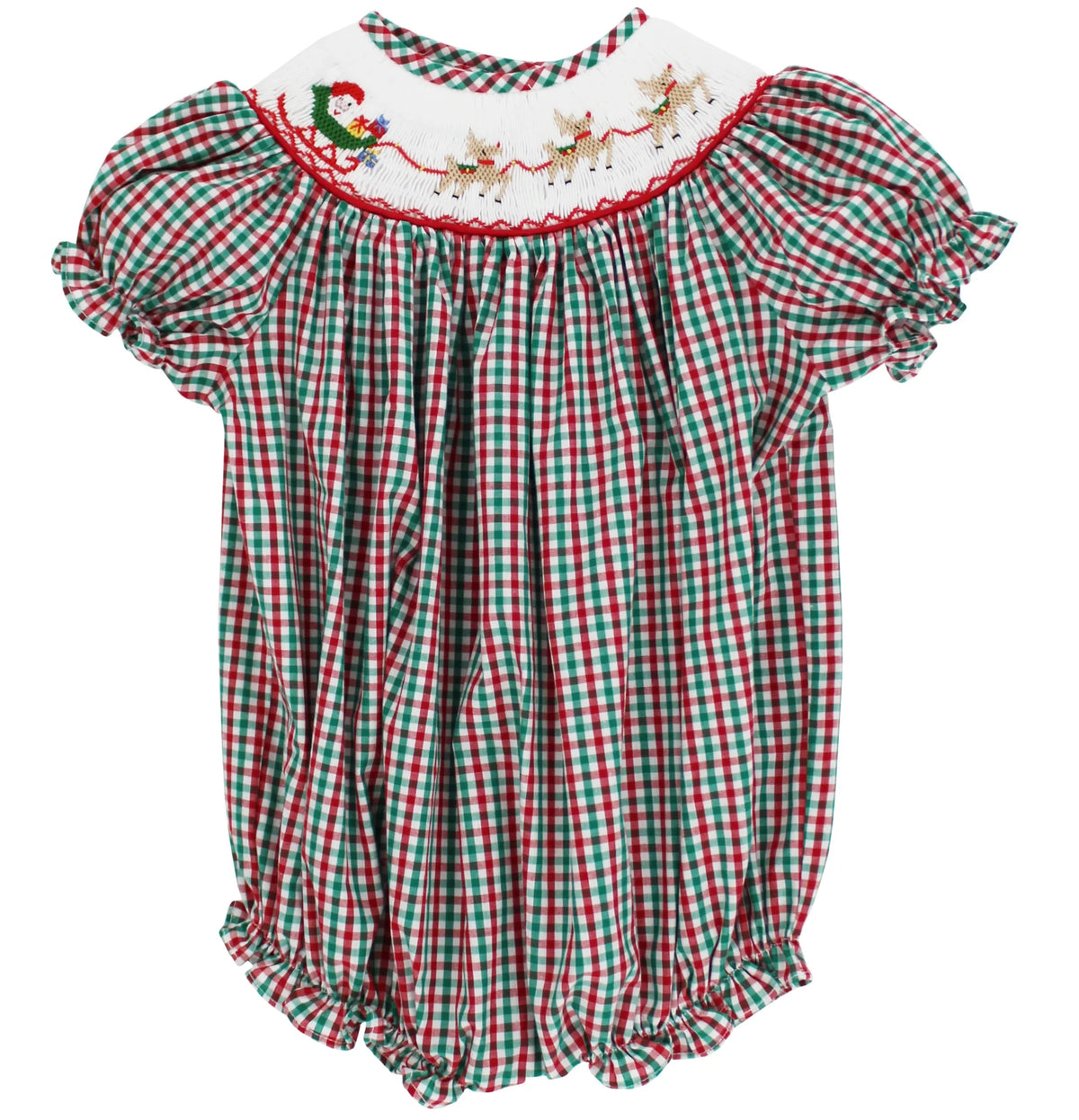 Bailey Boys Night Before Christmas Bishop Short Romper