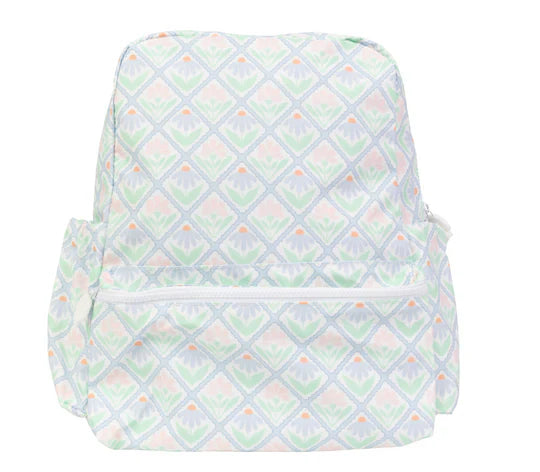 Apple of My Isla The Large Backpack--Pastel Floral