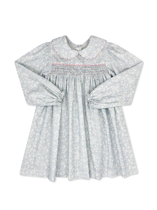 Lullaby Set, Michelle Dress Long Sleeve, Snow Kissed Floral