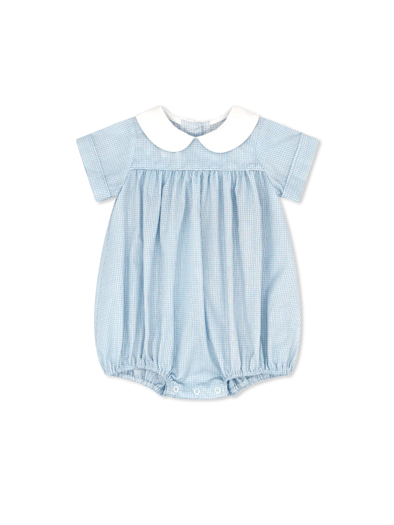 Lullaby Set--Covington Bubble--Baker Blue Minigingham