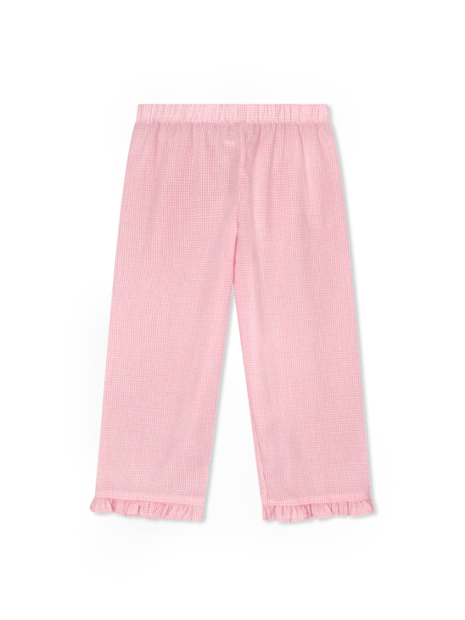 Lullaby Set Perfect Match Pant--Polite Pink Minigingham