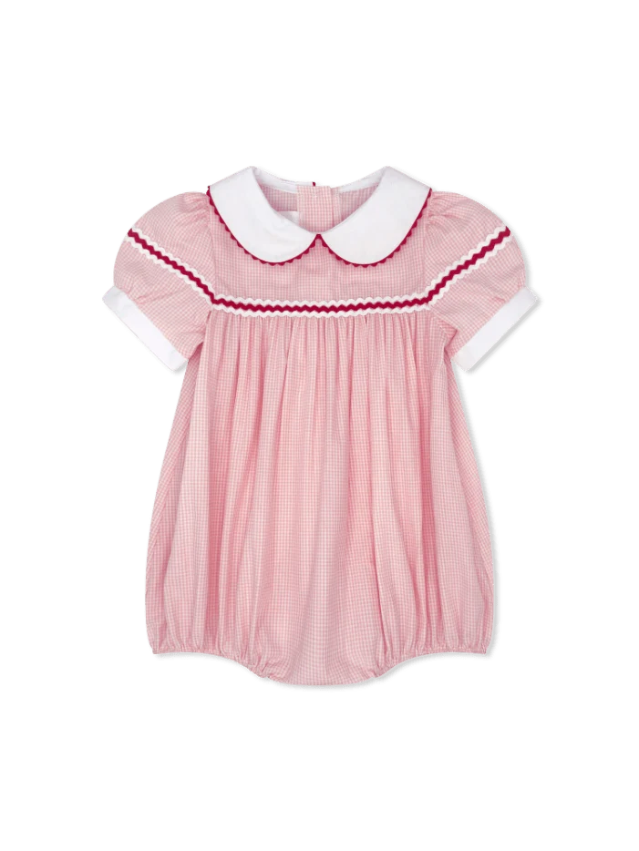Lullaby Set Kendall Bubble--Classic Pink Minigingham