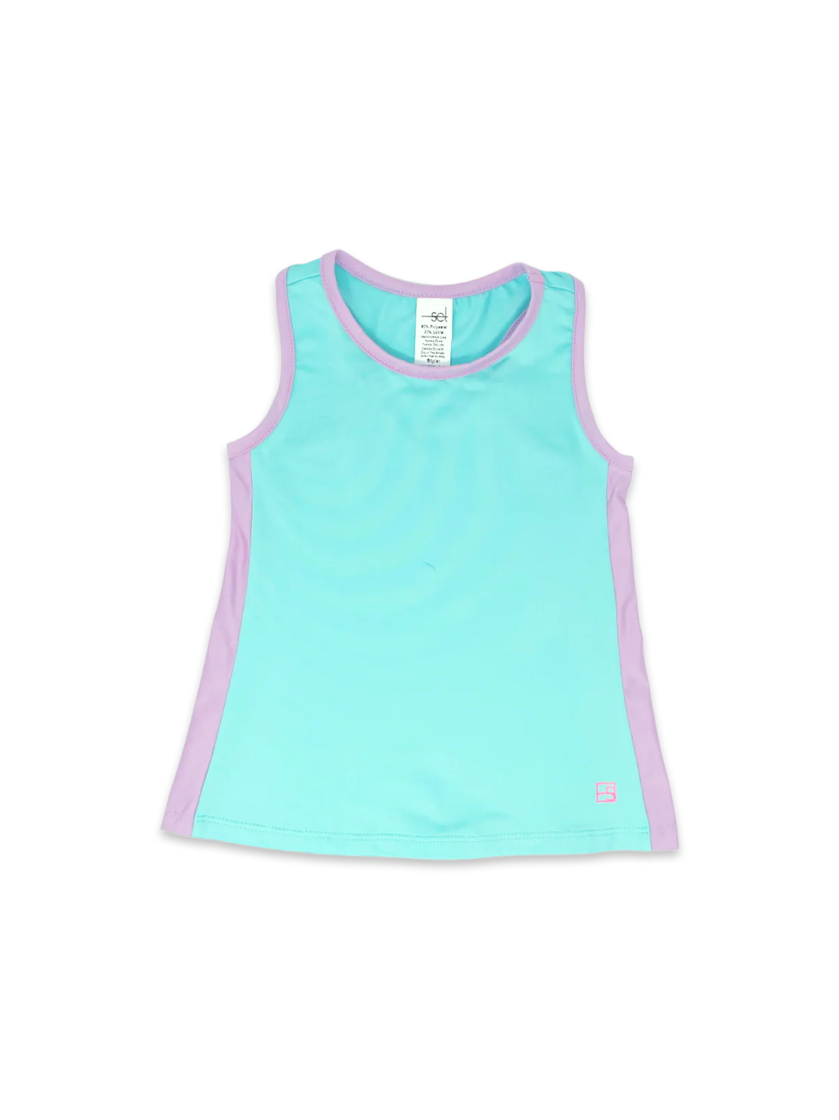 Set Fashions Set Athletics Drew Tank--Totally Turquoise, Petal Purple