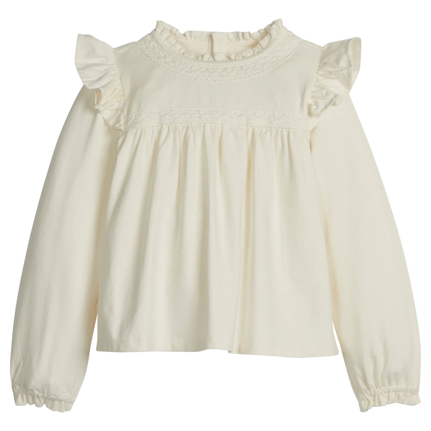 Little English Shannon Blouse--Cream