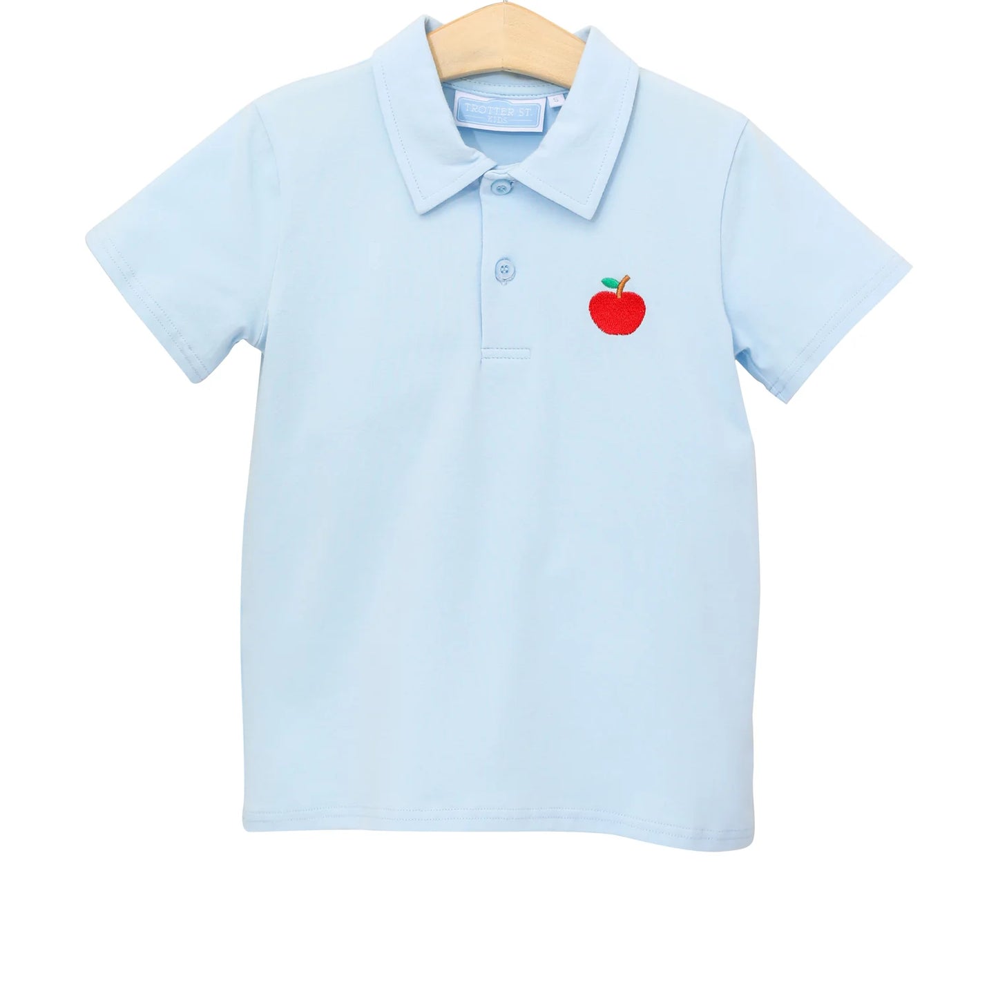 Trotter Street Back to School Boys Apple Polo