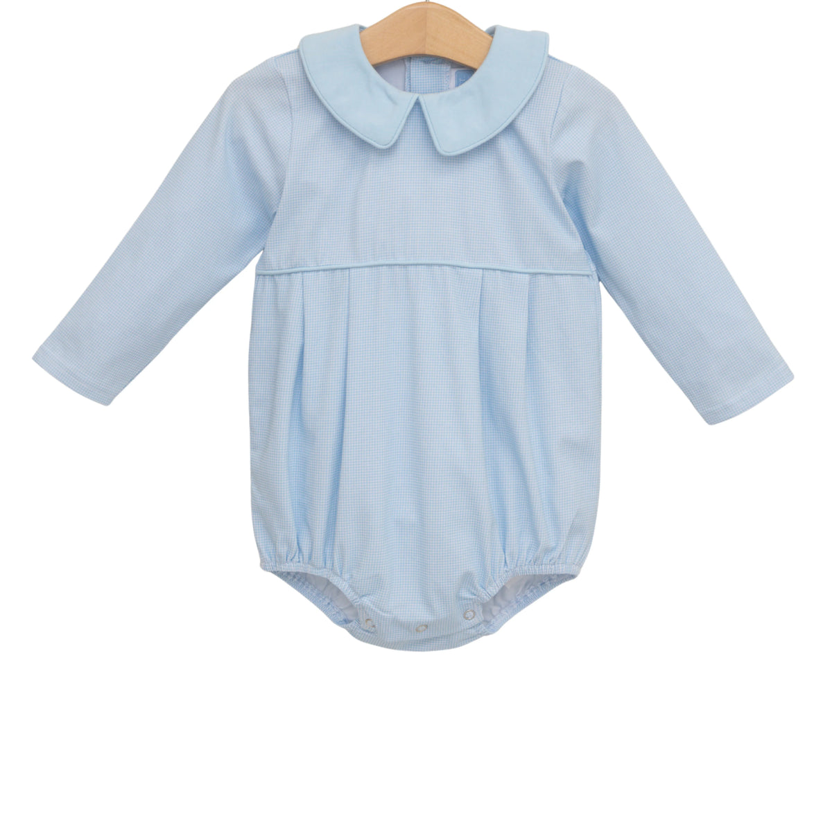 Trotter Street Archie Bubble--Light Blue Microgingham