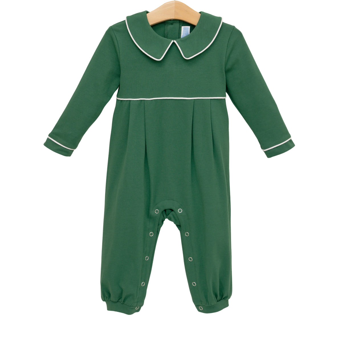 Trotter Street Joseph Romper--Hunter Green