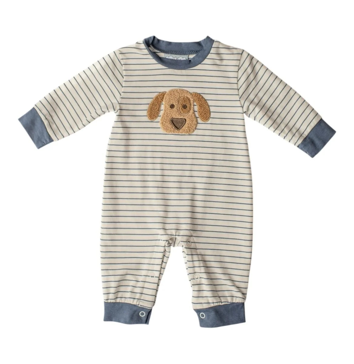 Three Sisters Puppy Applique Boys Romper