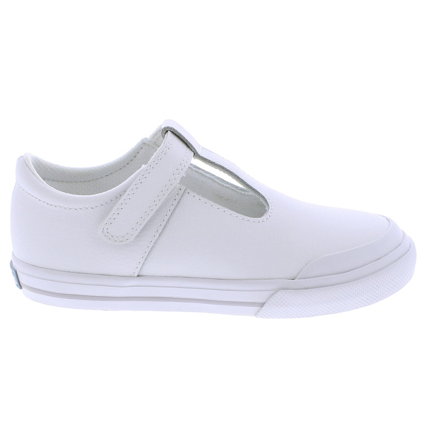 Footmates Shoes Drew - White Leather/Gray