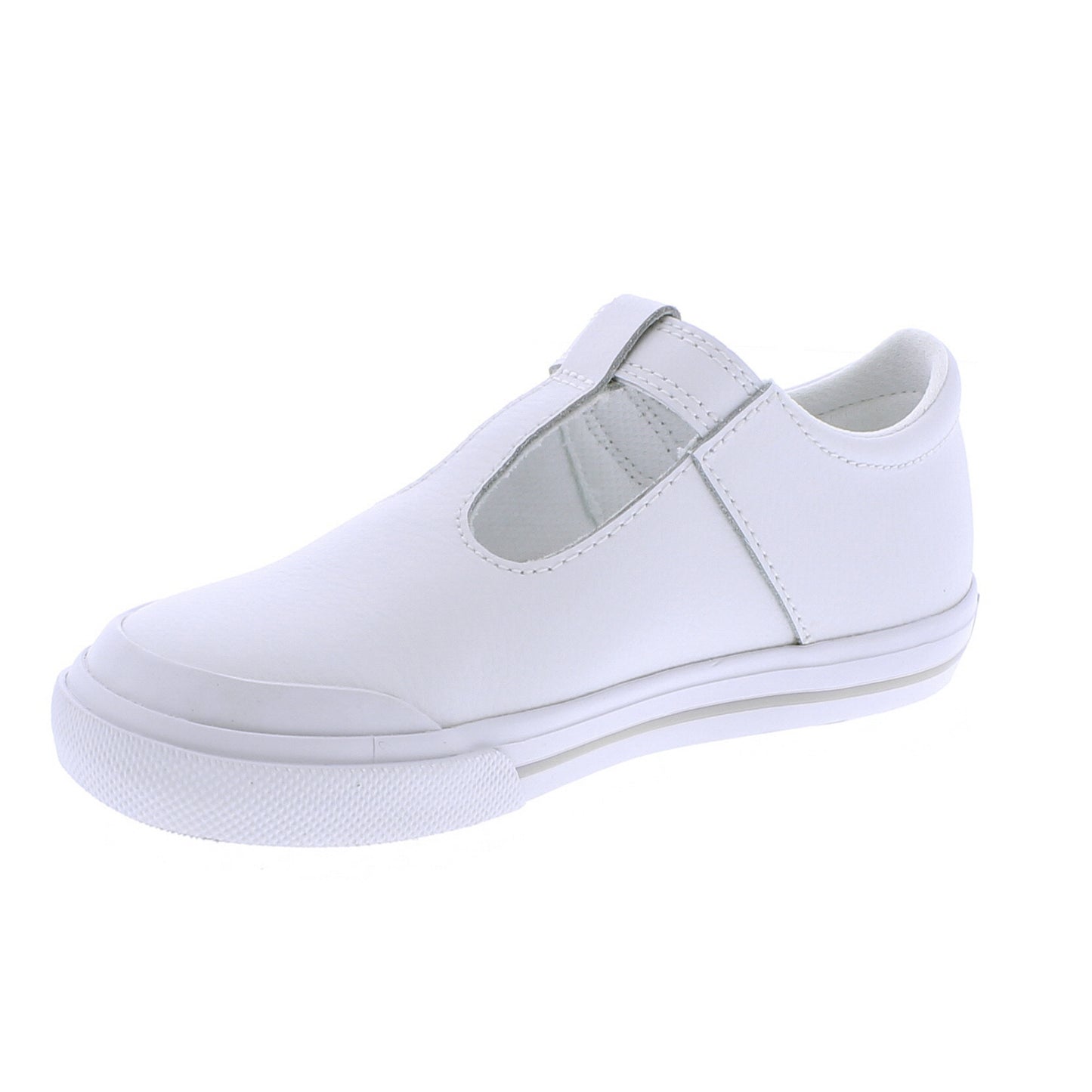 Footmates Shoes Drew - White Leather/Gray