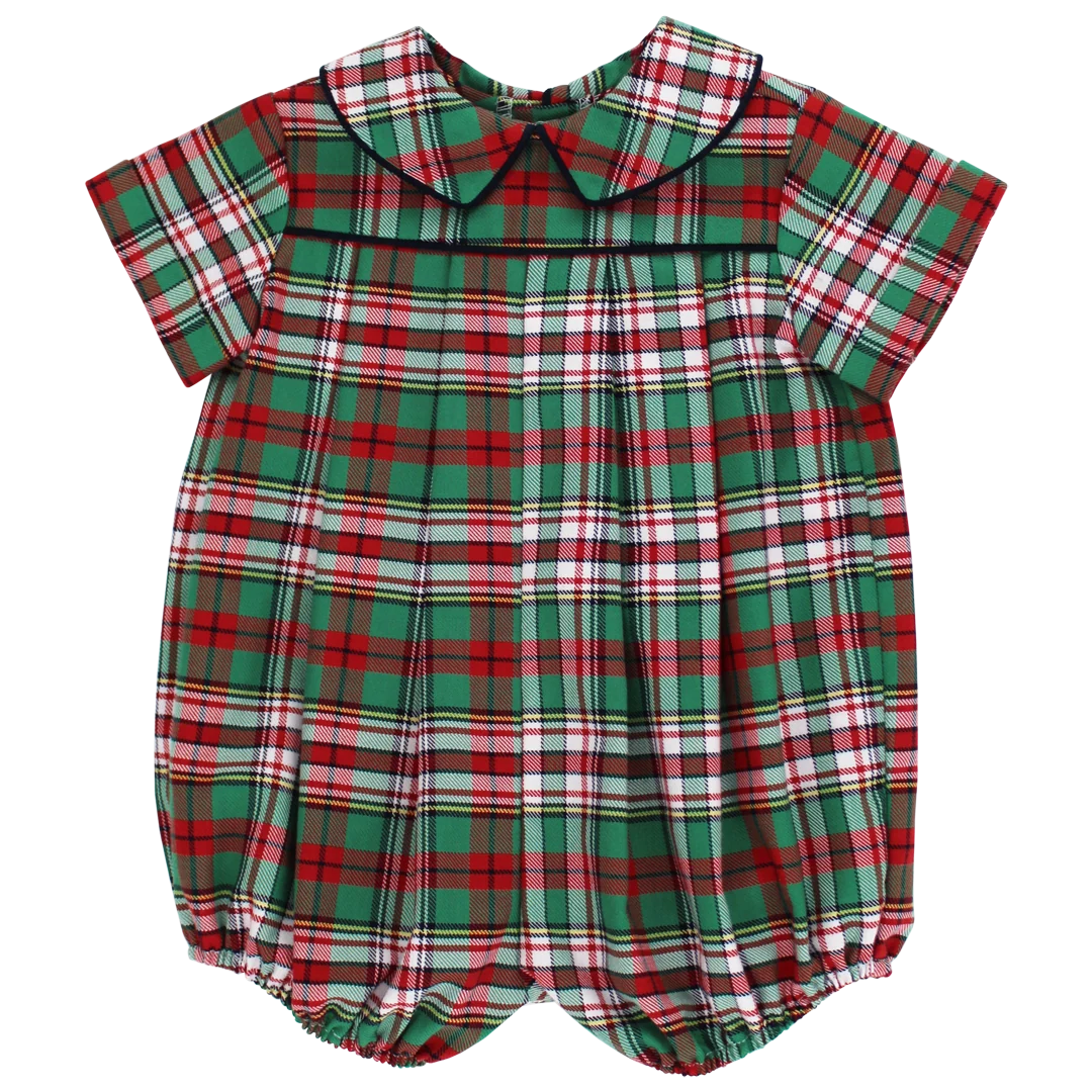 Bailey Boys Christmas Plaid Dressy Boy's Bubble--Short