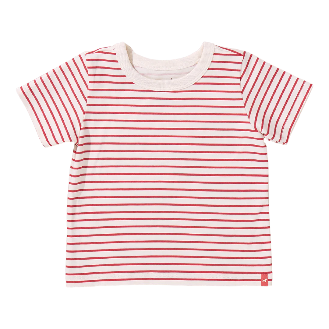 Coop by Pink Chicken adventure t-shirt - red stripe