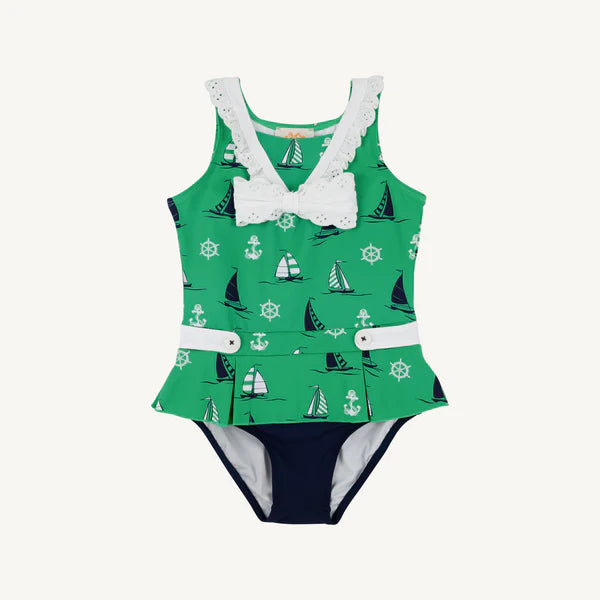 Beaufort Bonnet Bridgehampton Bathing Suit--Yacht to Join Us--Kiawah Kelly Green