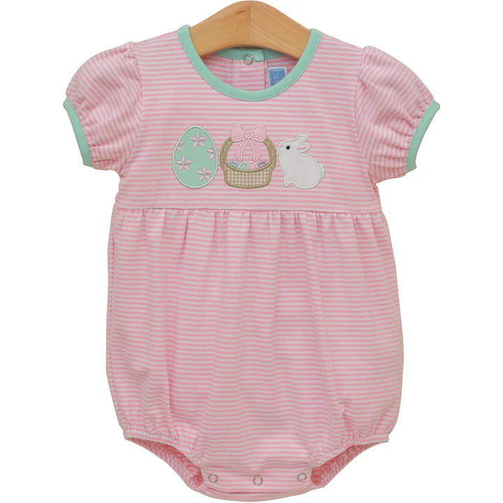 Trotter Street Bunnies & Baskets Bubble- Pink