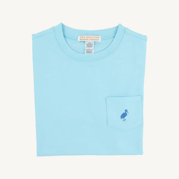 Beaufort Bonnet Carter Crewneck Belhaven Blue with Wood Boat Blue Stork