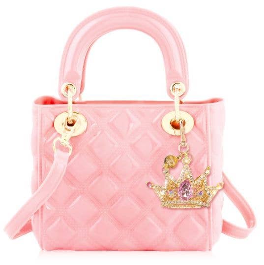 Carrying Kind Pearl: Ballet Pink with Crown Purse