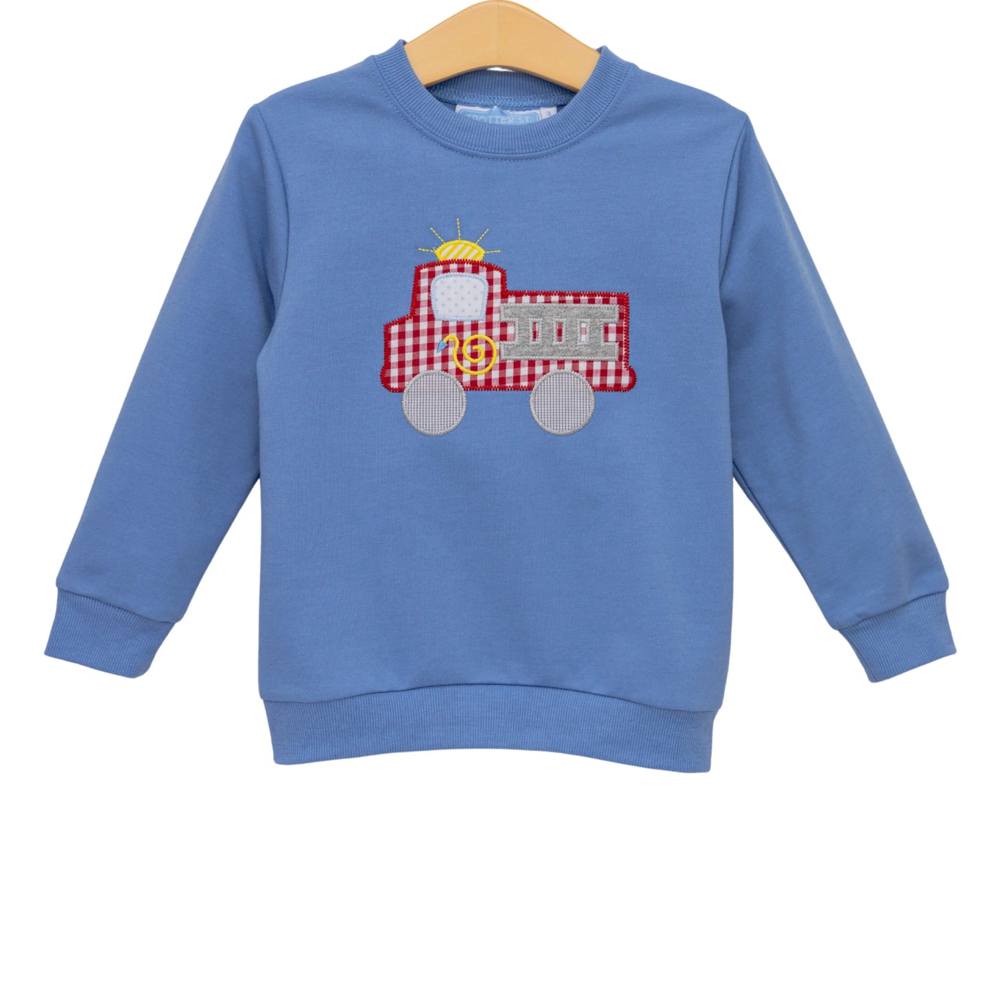 Trotter Street French Terry Pullover--Fire Truck