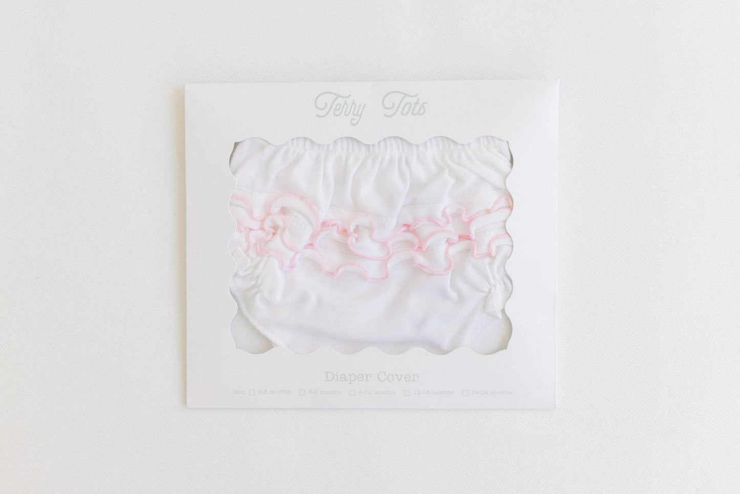 Terry Tots Diaper Cover - Pink Ruffles