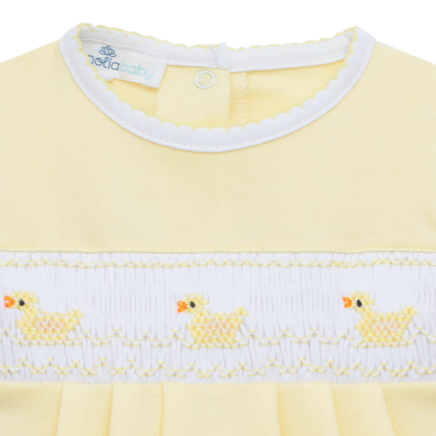 Magnolia Baby Little Ducklings Classics Smocked Bubble - Yellow