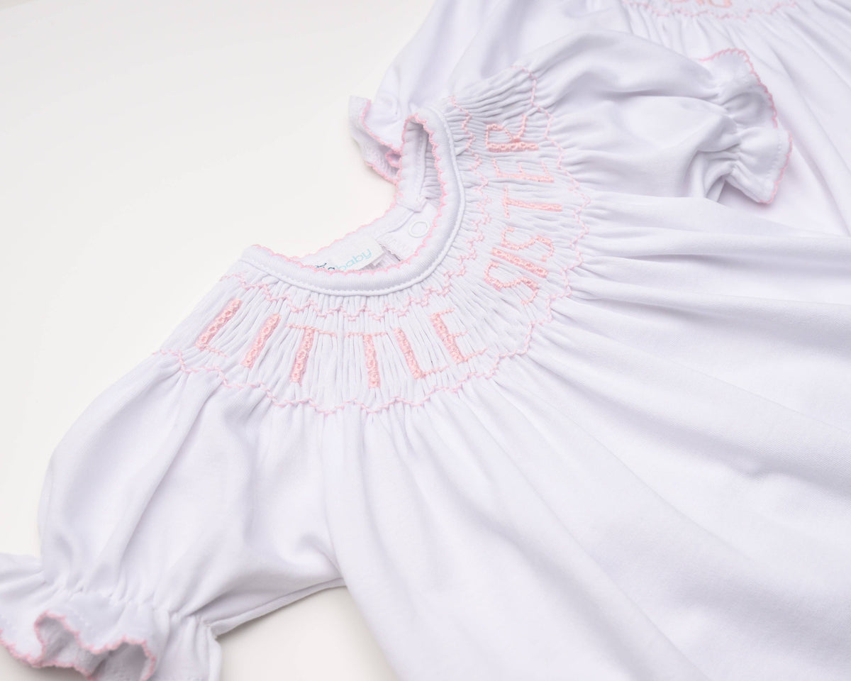 Magnolia Baby Big Sister Bishop Short Sleeve Dress