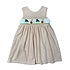 Delaney Girls Orange White Smocked Ghost Back Wrap Jumper